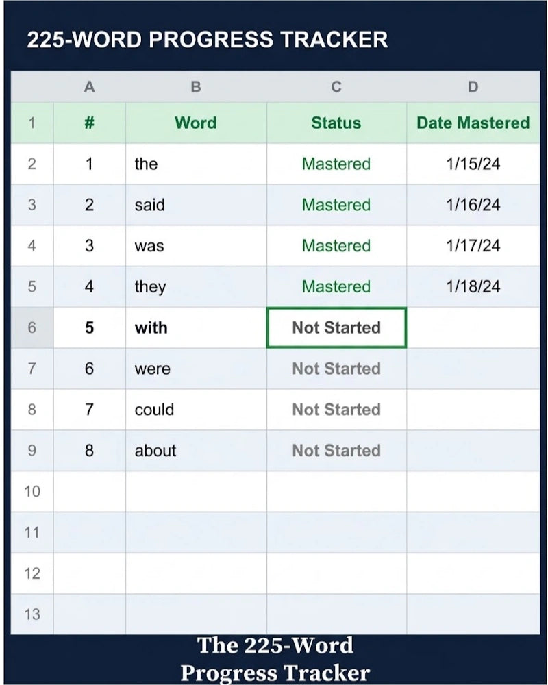 The 225-Word Progress Tracker