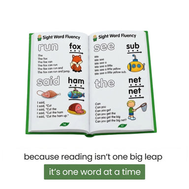 Inside the book - pyramid sentences building one word at a time
